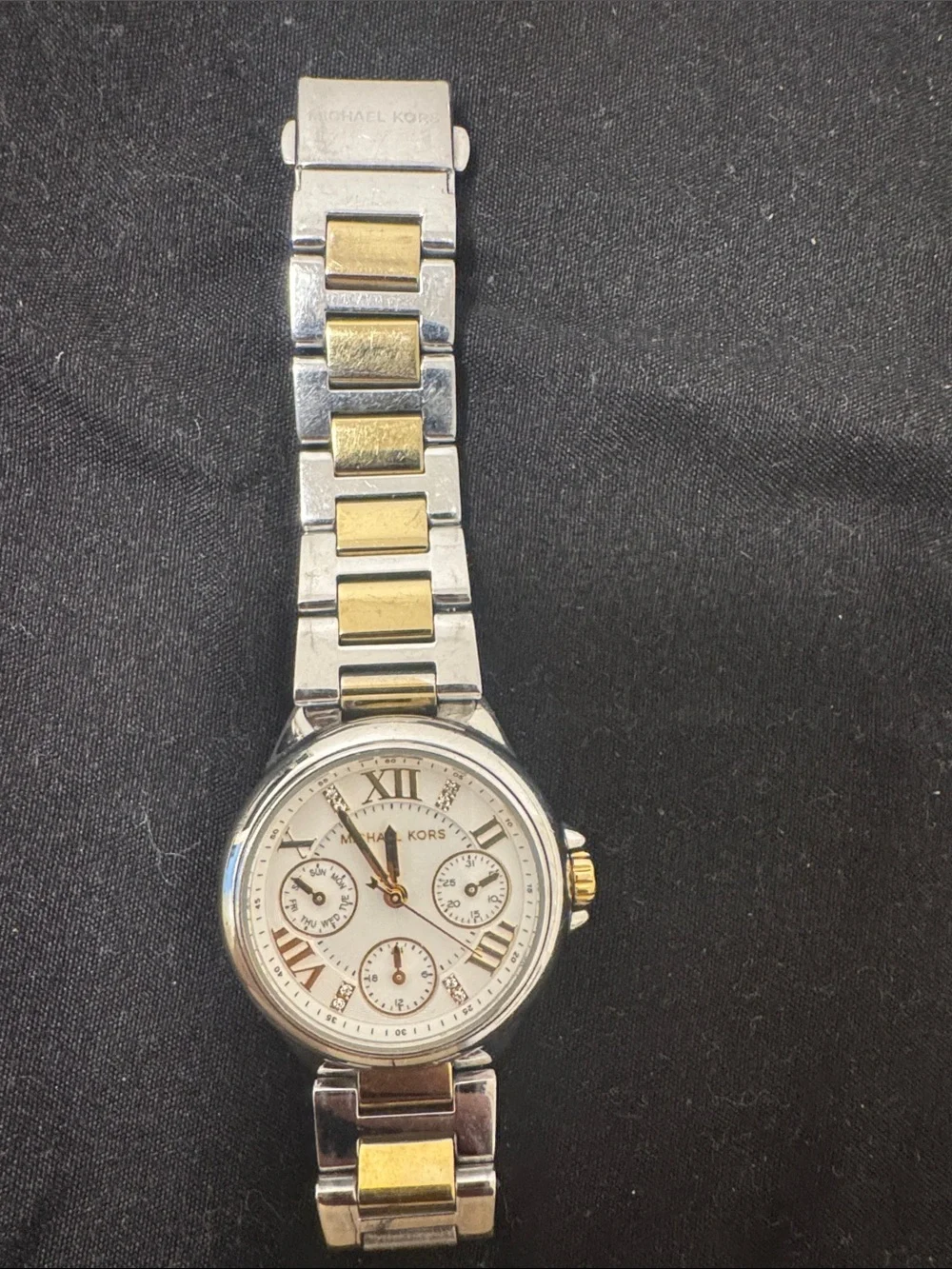 Michael Kors Two-Tone Gold and Silver Women’s Chronograph Watch
